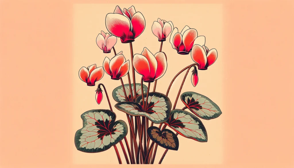Whisper of Nature - Ukiyo-e Cyclamen